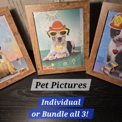 Fun Pet Picture Frame Wooden