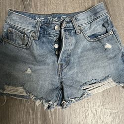 Free People We The Free Denim Shorts Sz 25