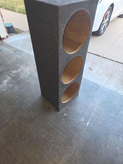 triple-hole car audio subwoofer enclosure box