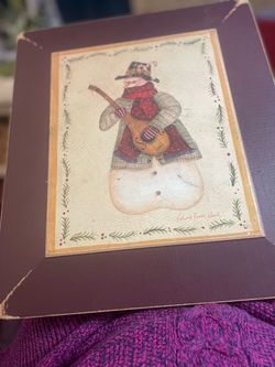 Snowman Playing the Mandolin