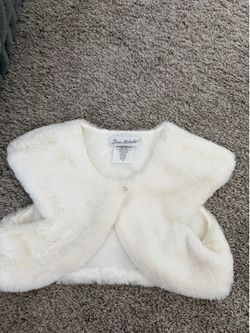 Toddler girl furry vest