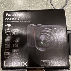 Panasonic LUMIX ZS200D 4K Digital Camera, 20.1MP 1-Inch Sensor, 15X Leica DC Vario-Elmar Lens, F3.3-6.4 Aperture, WiFi, Hybrid O.I.S. Stabilization, 3