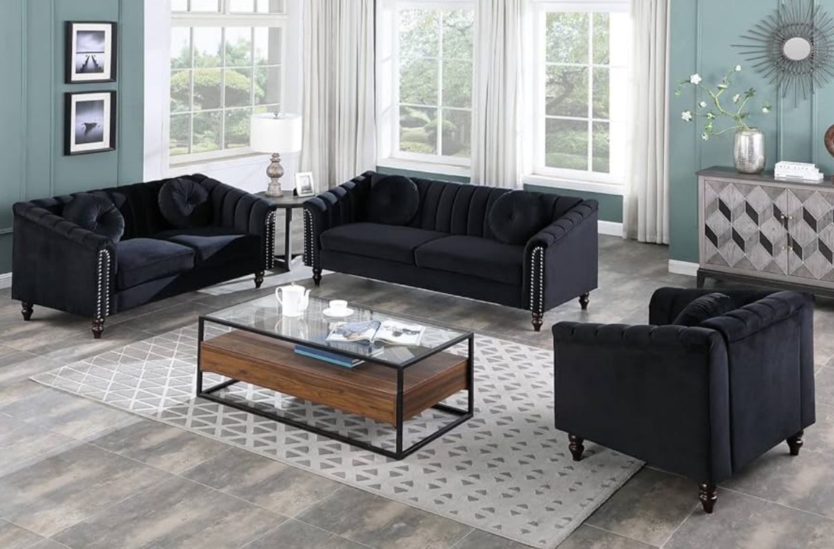 New  Couch 3-Pc Set — Sofa • Loveseat • Chair