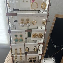 Tory Burch 100% Original With Tags Earings Rings Necklace 
