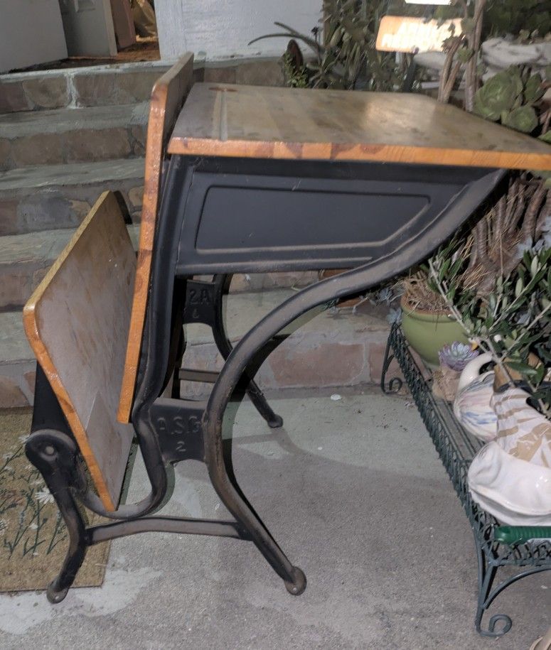 Antique school desk