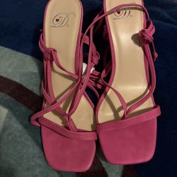 Pink Heels Brand New Size 7
