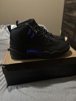 Air Jordan 12 (Black and Purple) - Size 9.5