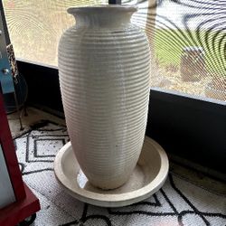 2 Piece  Ceramic Ginger Jar Water Fountain
