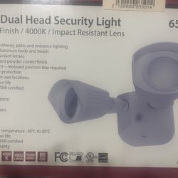 LED Dual Head Security Light White