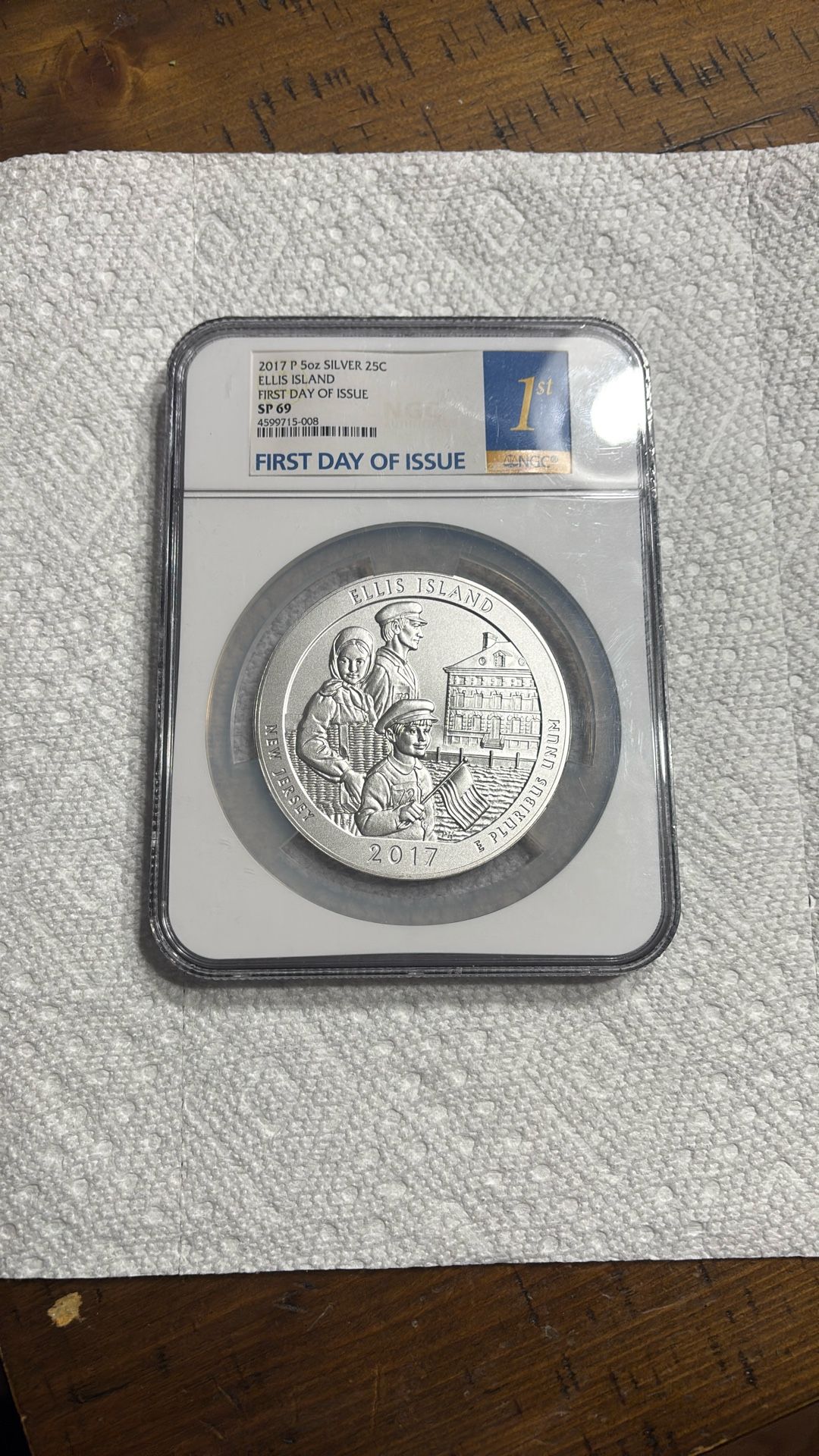 2017 P 5oz Silver $.25