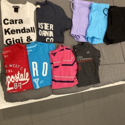 Women’s Juniors Shirts & Adidas Shorts Size Small $15 For All