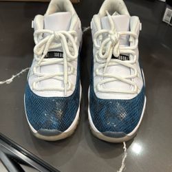 Jordan 11 Blue Snake Skin