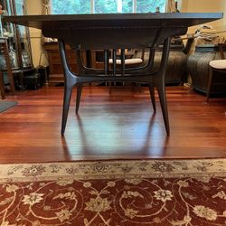 Mcm Sculpted, Danish Manufacturing Co.  Drop Leaf Dining Table OBO