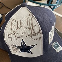 Dallas Cowboys Autographed Hat multiple signatures