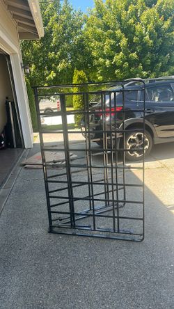 Black metal Queen bed frame