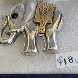 14k And Sterling Silver Broach And Pendant