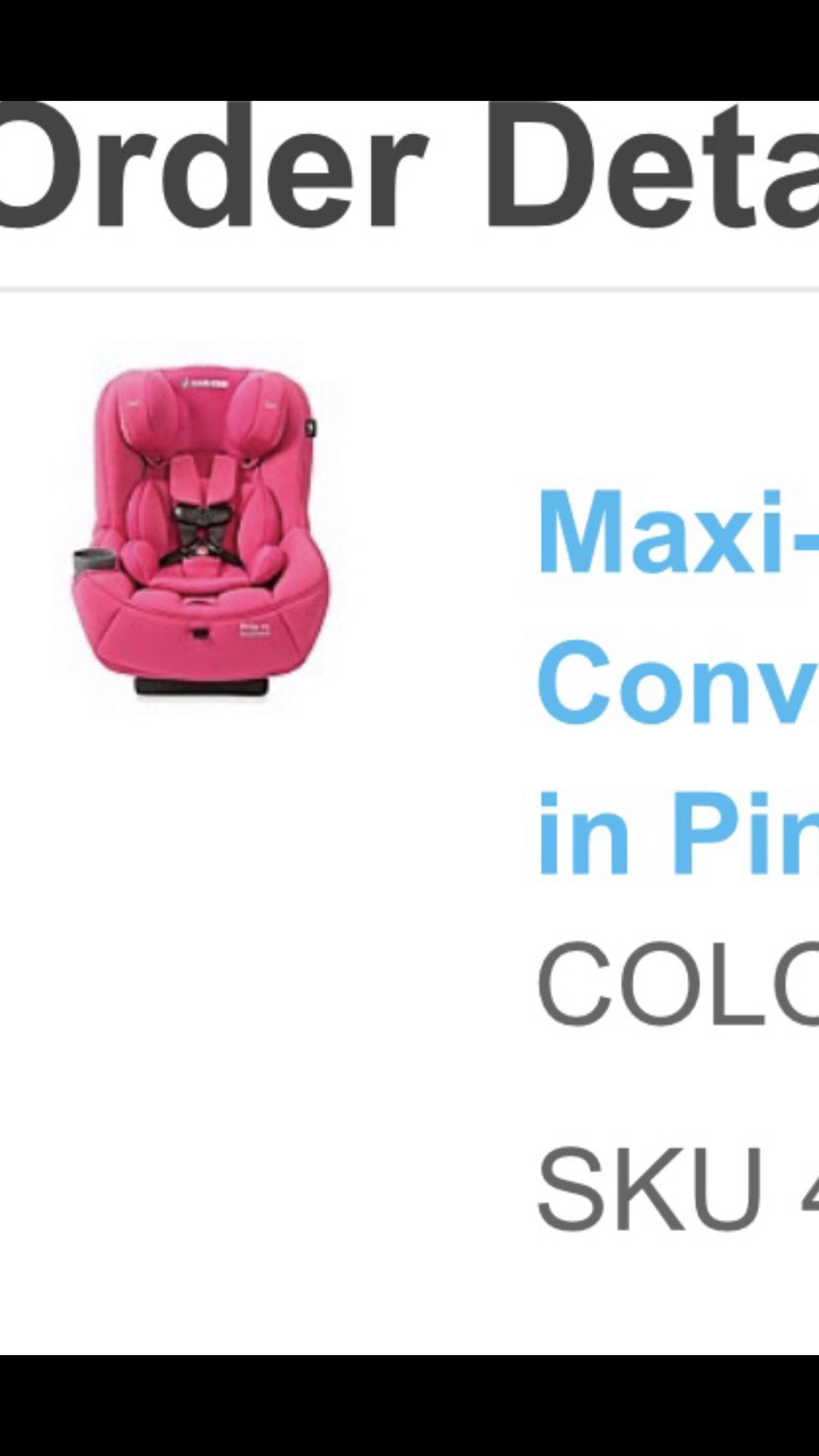 Maxi cosi car seat in great condition most comfortable car seat thick padding