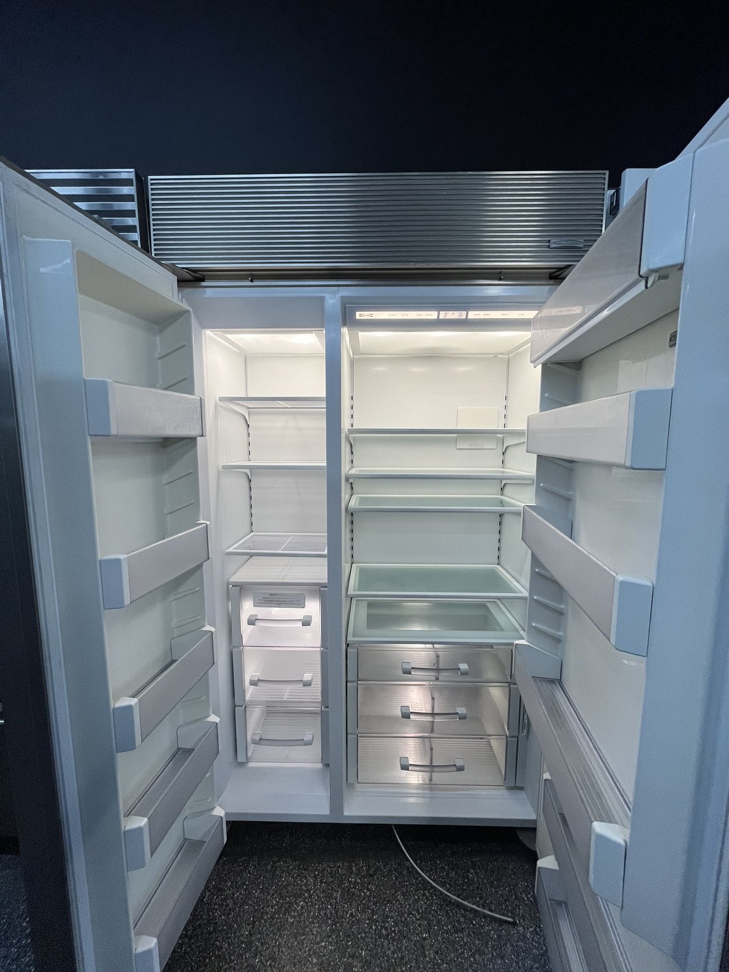 Sub Zero Built In 48” Refrigerator Side By Side Panel Ready