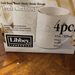 Libbey Dinnerware. 4 Piece.11 ounces mugs