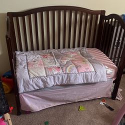 Baby Crib And Walker W/o Mattress 