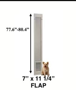 New Other ideal Pet FastFit 77.6”-80.4” Patio Pet Door With 7” x 11 1/4” Flap
