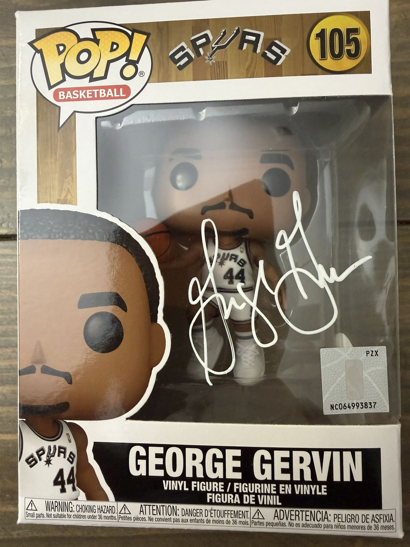 🏀 George “The Iceman” Gervin Signed Funko Pop! #105 – JSA Witnessed 🏀