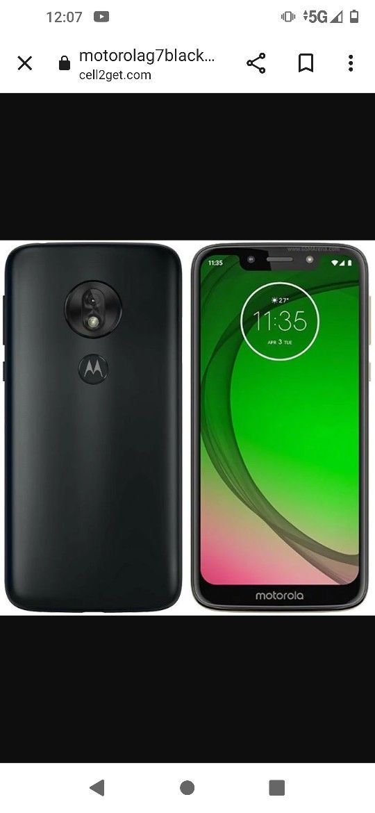 Moto G7 Plus Black Phone Brand New
