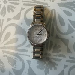 Coach Women’s Silver Stainless Steel Watch – Crystal Bezel
