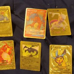 Rare Gold Pokemon Cards 