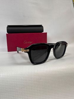 Cartier Black Square Sunglasses