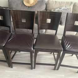 4 High Chairs For Table Or Kitchen Table 