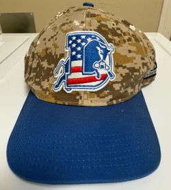 Durham Bulls Red/white/Blue Camo hat (adjustable Velcro)