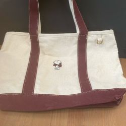 Snoopy Small Canvas Tote