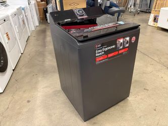 NEW! LG Matte Black High Efficiency Impeller Top-Load Washer Model #WT8600CB