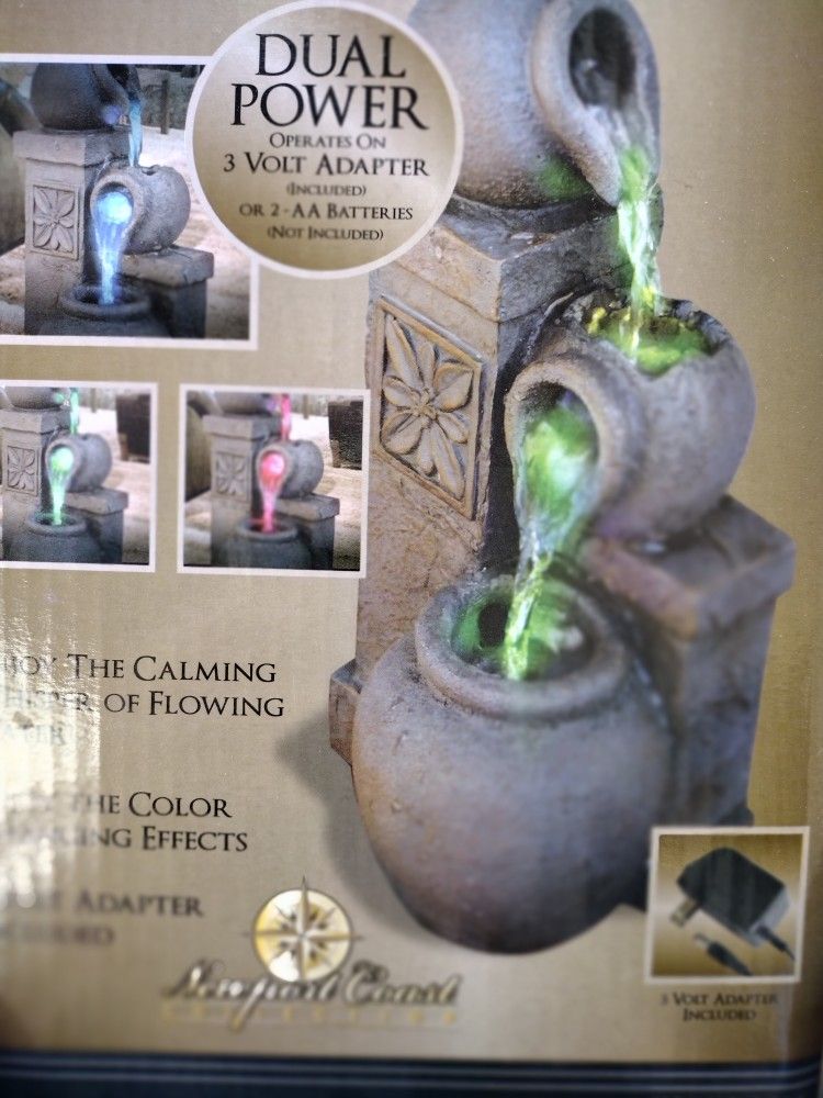 Color Changing Vase Led Fountain 