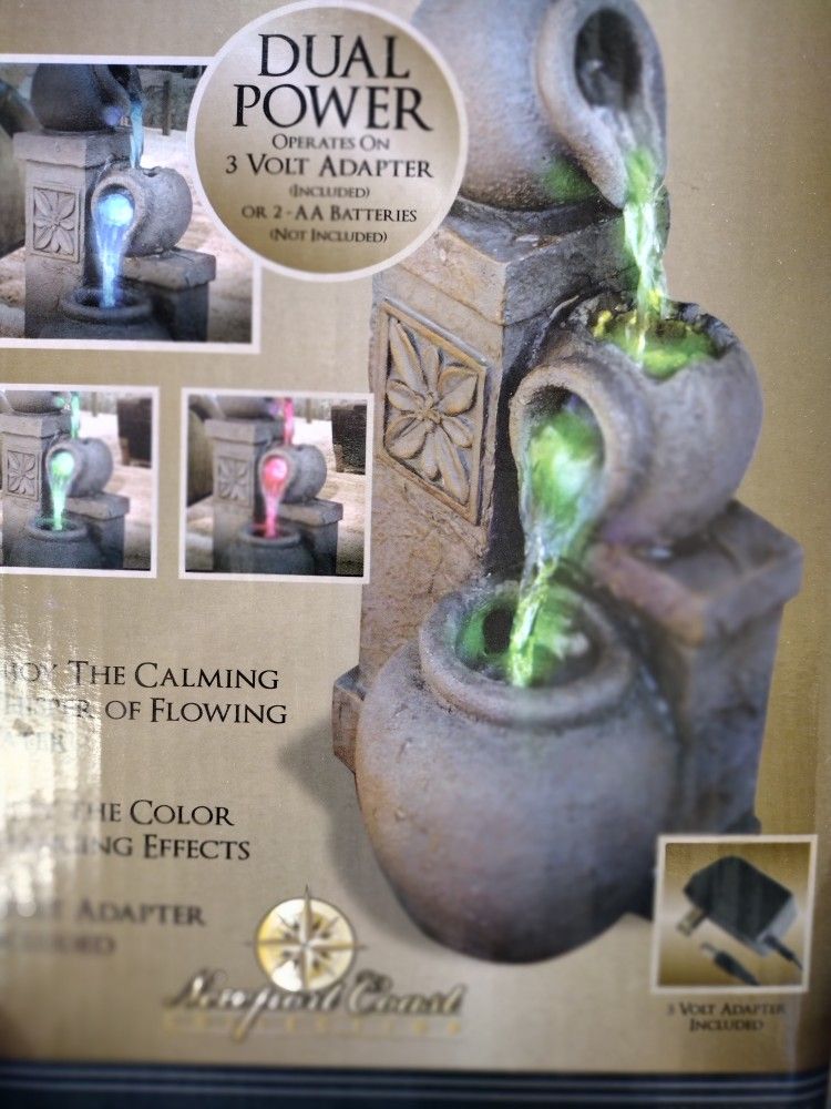 Color Changing Vase Led Fountain