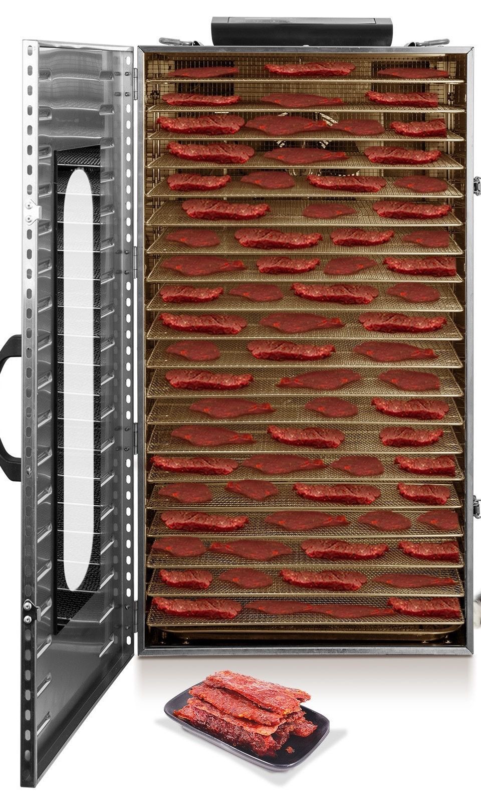 New Commercial 1500W, 20 Rack, Food Dehydrator and Dolly