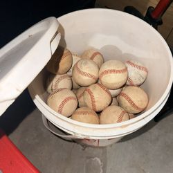Bucket Of Baseballs