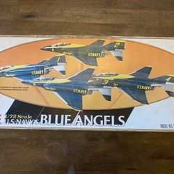Vintage Revell 1/72 U.S. Navy Blue Angels Model Kit – Complete Original Box – 1978