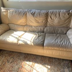 IKEA Italian Leather Couch