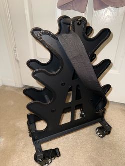 Dumbbell rack with wheels