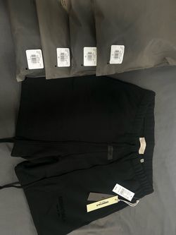 Fear of God Essentials Black Sweat Shorts