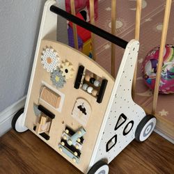 Baby Toddler Walker Walking Toy Neutral Wooden