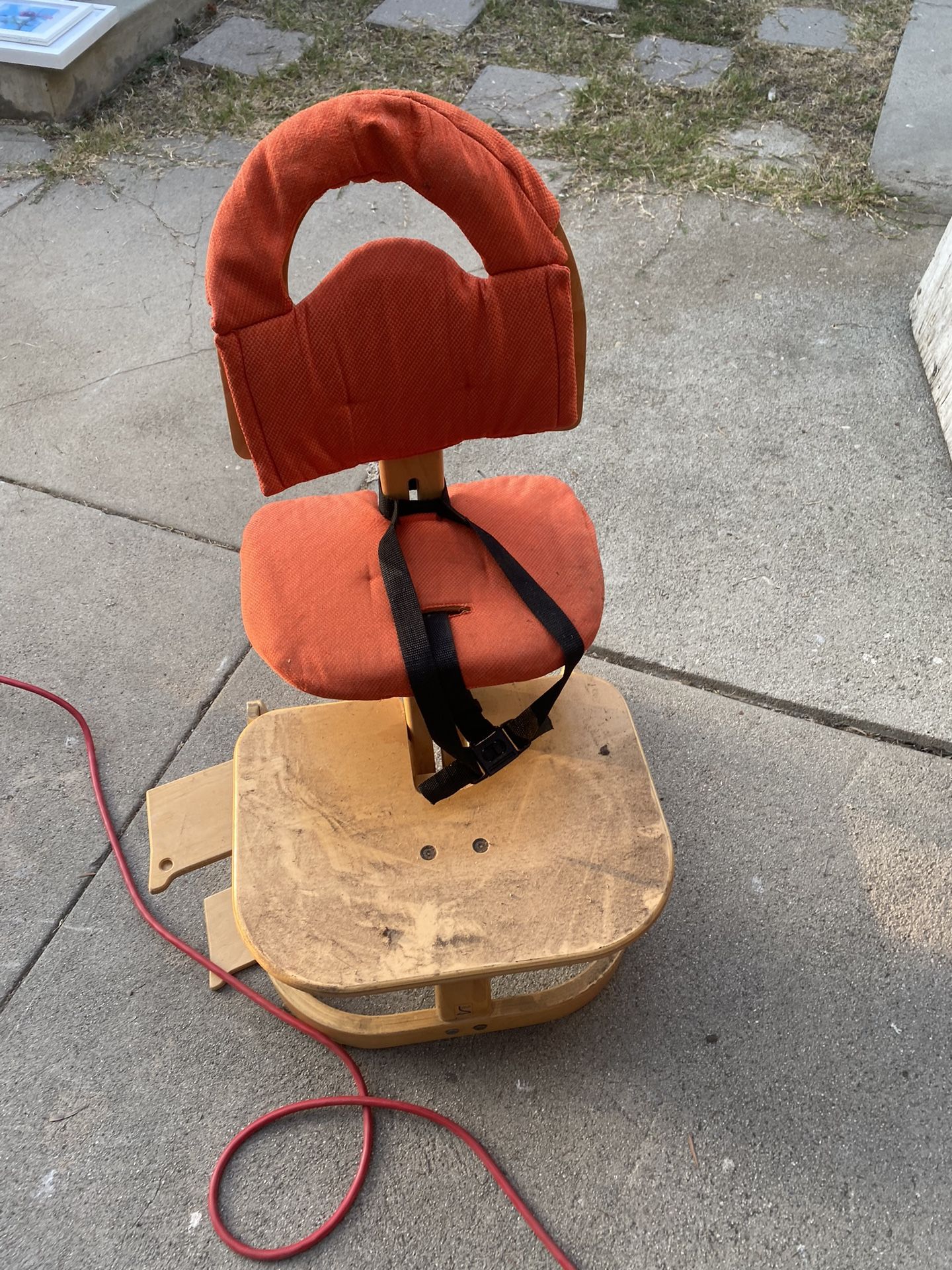 Baby High Chair Svan All Natural Wood