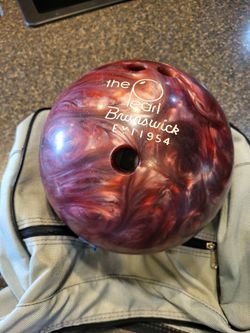 Brunswick THE PEARL maroon swirl bowling ball