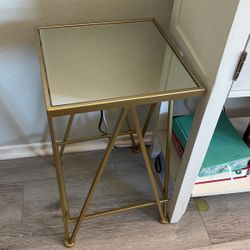 Gold End Table 