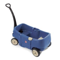 Used Little Tikes Blue Wagon Seat For Two Cupholder And Door