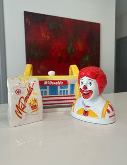 McDonald’s Cookie Jar And Piggy Bank Lot