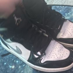 Jordan 1 Nike Air Black White Gray Size 8.5Y