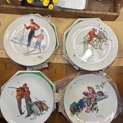Gorham Norman Rockwell Plates Various